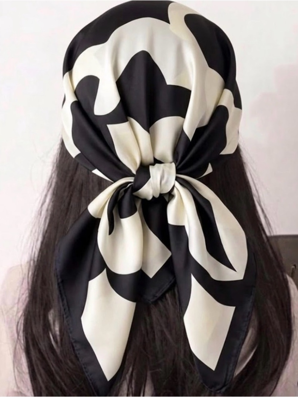 Silky  Patterned Headscarf - Versatile Women’s Accessory